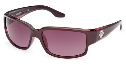 Lunettes de soleil rectangulaires en plastique pour femmes Harley-Davidson® - HD5049S-71T