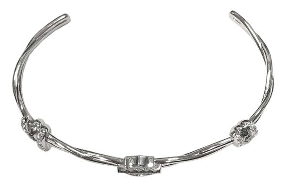 Bracelet manchette Harley-Davidson® pour femme, en argent sterling HDB0432