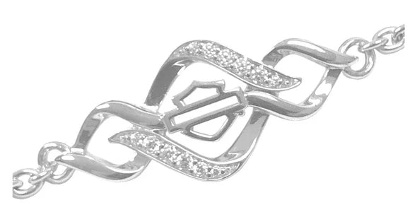Bracelet Harley-Davidson® pour femme, argent sterling - HDB0445