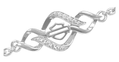 Bracelet Harley-Davidson® pour femme, argent sterling - HDB0445