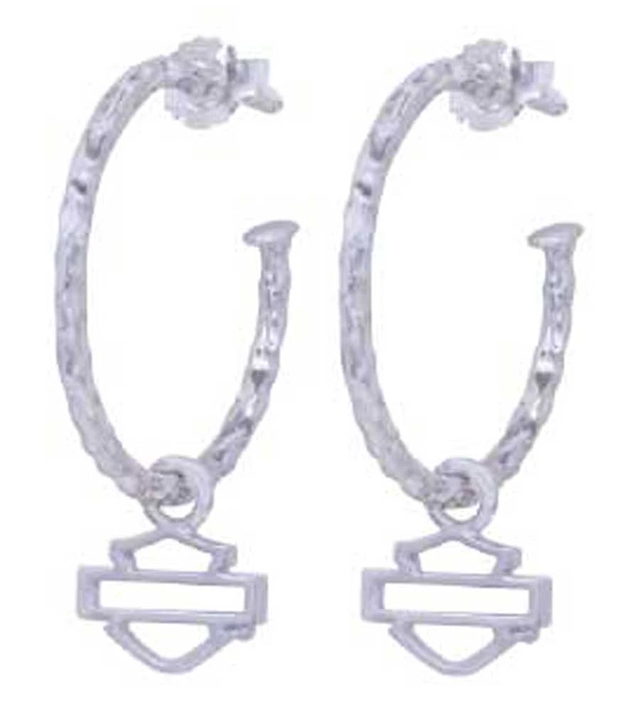 Boucles d'oreilles créoles Harley-Davidson® pour femmes - HDE0442