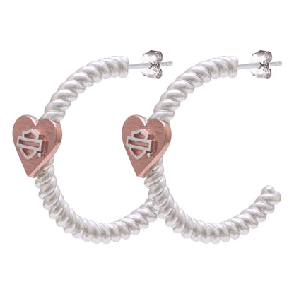 Boucle d'oreille pour femme, argent sterling  (HDE0548)