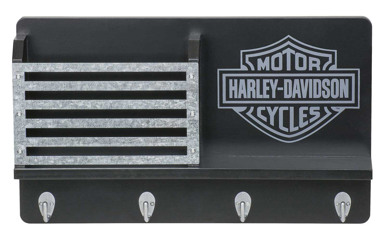 Porte-clés H-D® B&S, quatre crochets et détails métalliques - HDL-15323