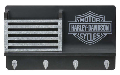 Porte-clés H-D® B&S, quatre crochets et détails métalliques - HDL-15323