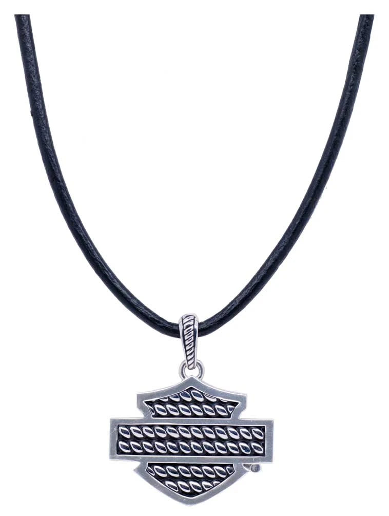 Collier Harley-Davidson® pour homme en argent sterling - HDN0370