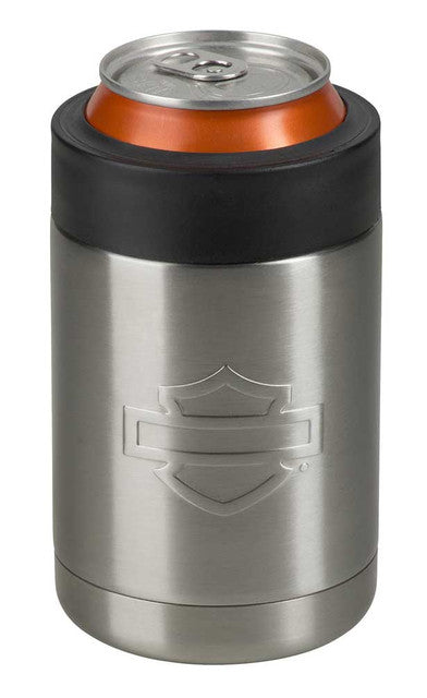 Refroidisseur de canette H-D® Silhouette B&S en acier inoxydable - HDX-98513