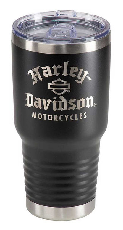 Gobelet de voyage Harley-Davidson® Old English - 30 oz. Double paroi en acier inoxydable - HDX-98666