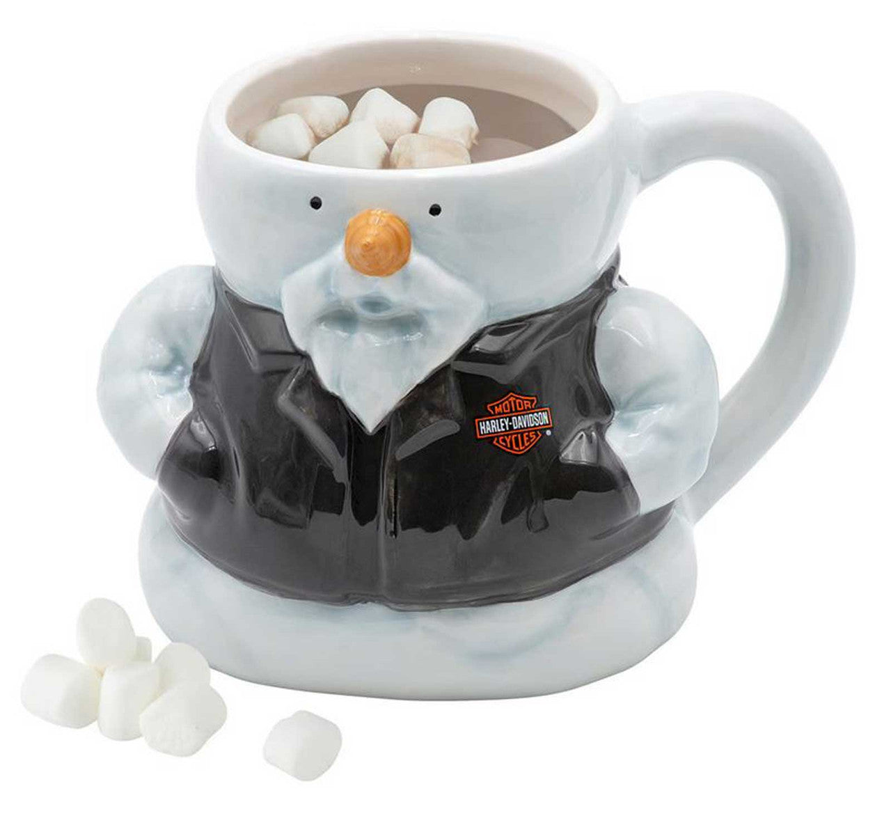 Tasse à café en céramique sculptée Harley-Davidson® Biker Snowman - 23 oz hdx-98998