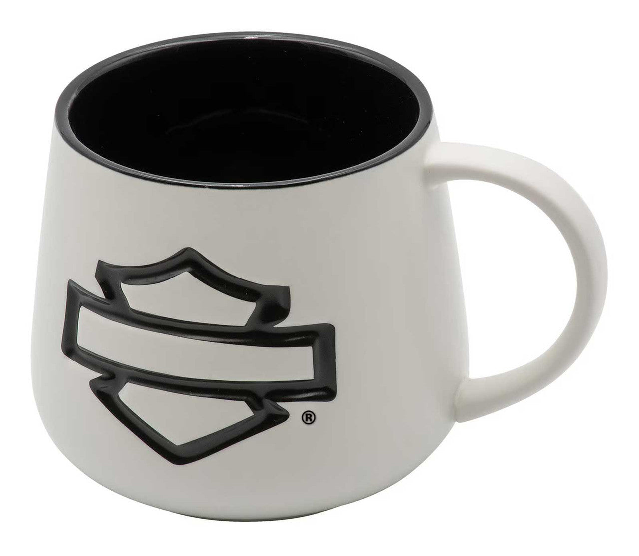 Mug à café en céramique H-D® Open B&S en relief - HDX-98671