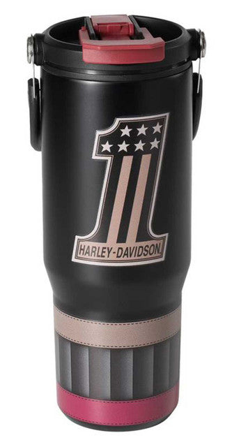 Mug de voyage Harley-Davidson® Vintage n° 1 avec paille rétractable - HDX-98685