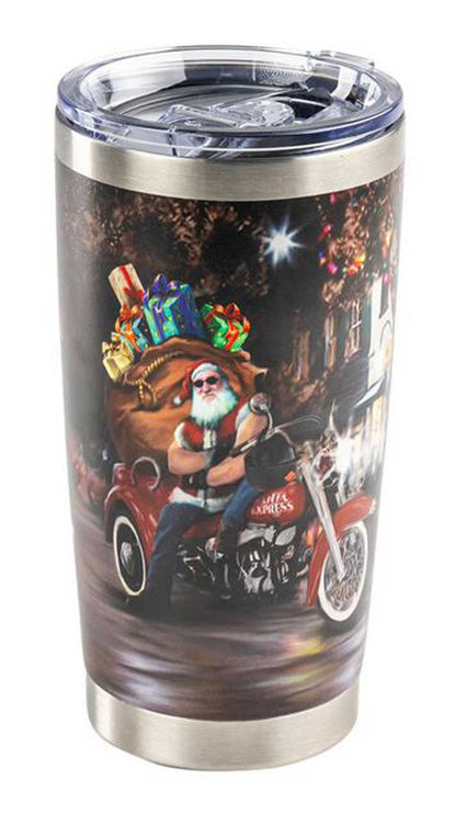 Mug de voyage Harley-Davidson® Biker Santa, en acier inoxydable - HDX-98692