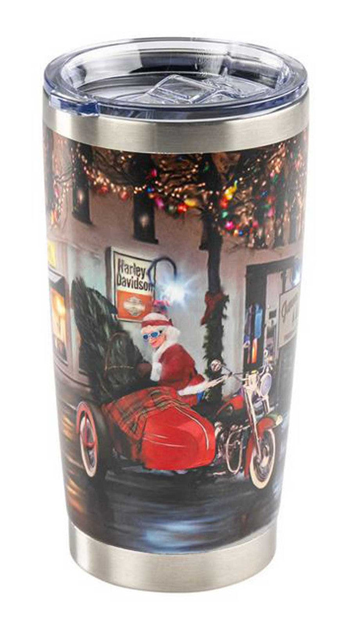 Mug de voyage Harley-Davidson® Biker Santa, en acier inoxydable - HDX-98692