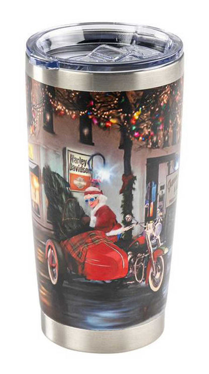 Mug de voyage Harley-Davidson® Biker Santa, en acier inoxydable - HDX-98692