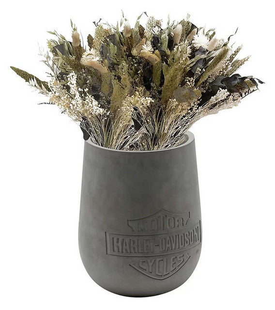 Vase en béton gris foncé surdimensionné - HDX-99302
