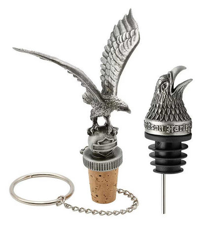 Ouvre-bouteille et bouchon verseur H-D® Eagle avec chaînette – HDX-99303