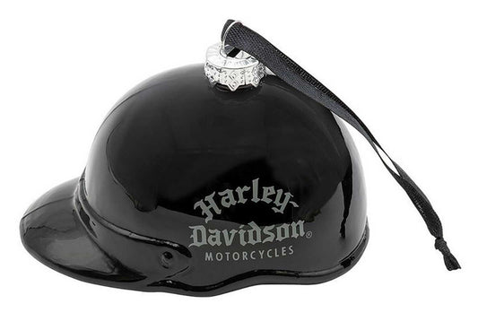 Décoration de Noël Harley-Davidson® Old English HD Helmet - HDX-99317