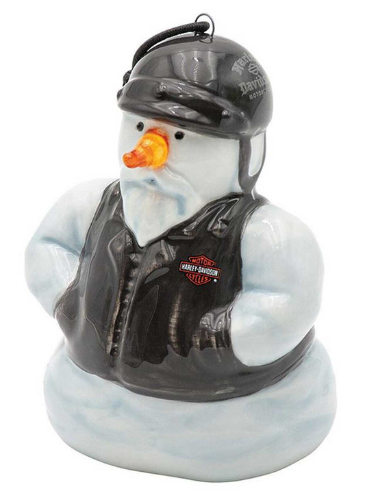 BIKER SNOWMAN LED ORNAMENT ÉDITION LIMITÉE