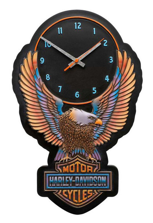 VIVID BAR AND SHIELD EAGLE OUTDOOR CLOCK