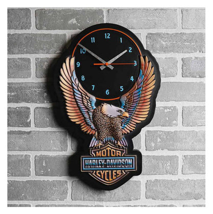 VIVID BAR AND SHIELD EAGLE OUTDOOR CLOCK