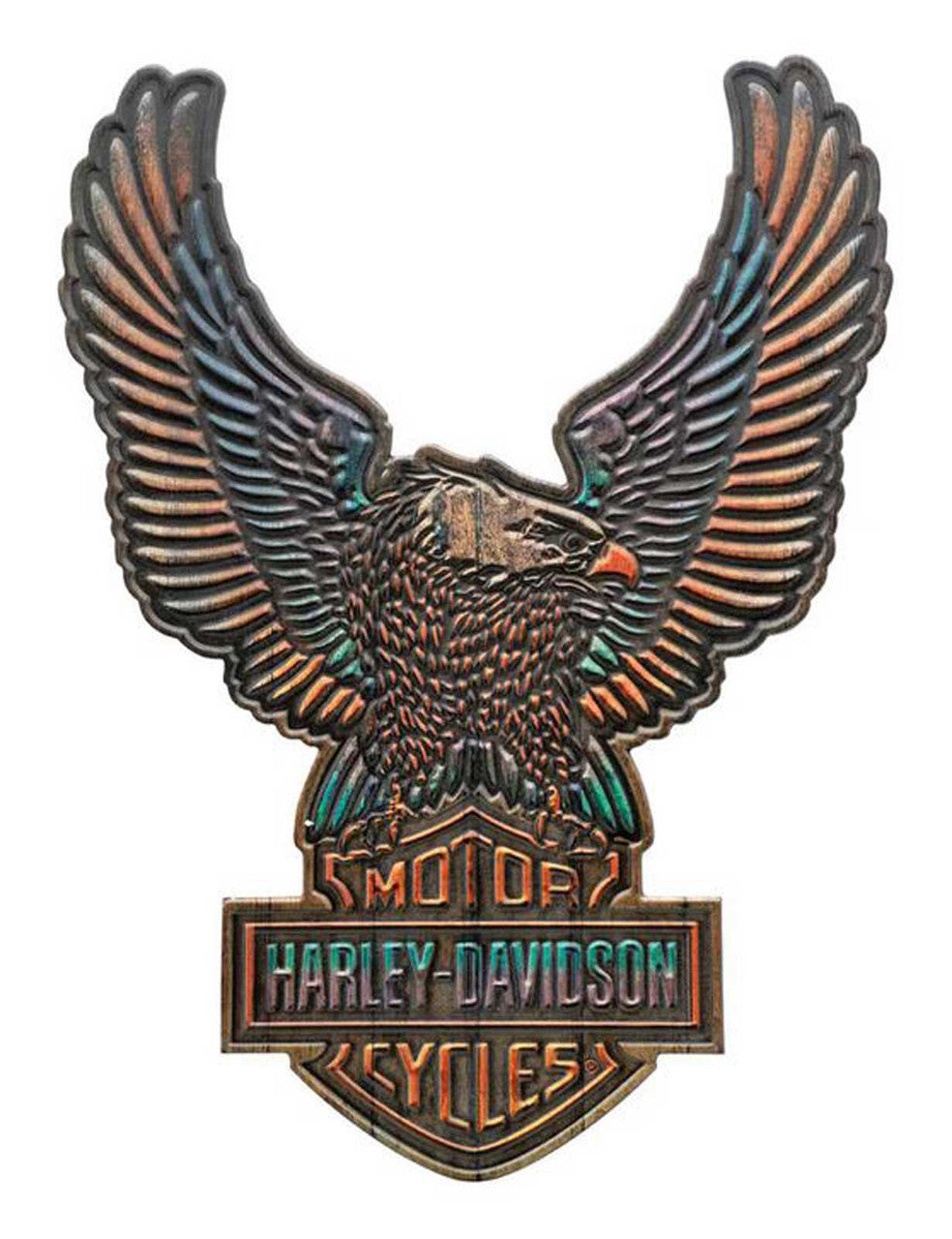 Décoration murale extérieure H-D® Vivid B&S Eagle - HDX-99333