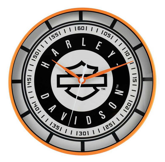 Horloge compteur de vitesse en métal avec logo H-D® Open B&S - HDX-99339