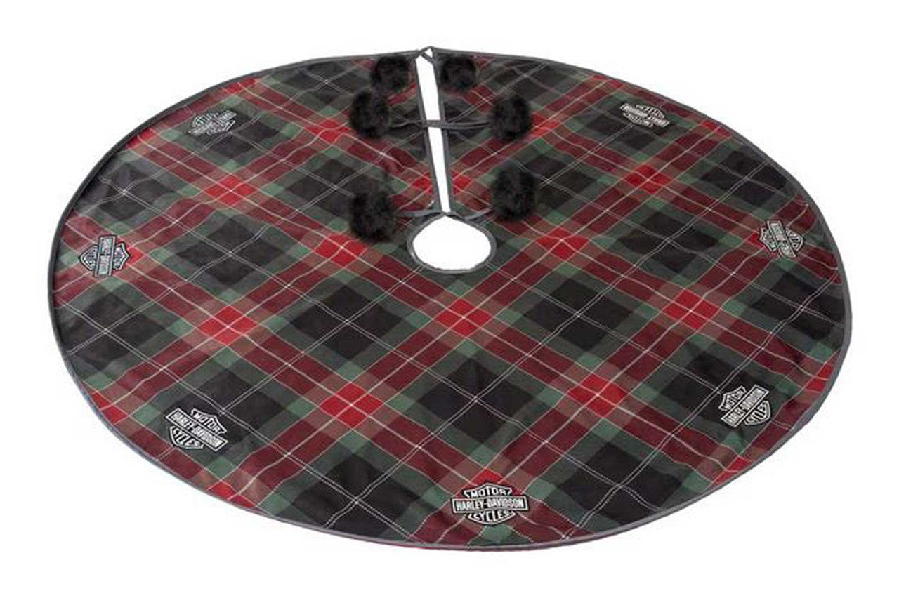 Jupe de sapin H-D® à carreaux brodés avec logo B&S - HDX-99350