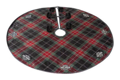 Jupe de sapin H-D® à carreaux brodés avec logo B&S - HDX-99350