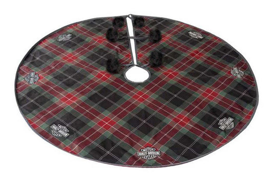 Jupe de sapin H-D® à carreaux brodés avec logo B&S - HDX-99350