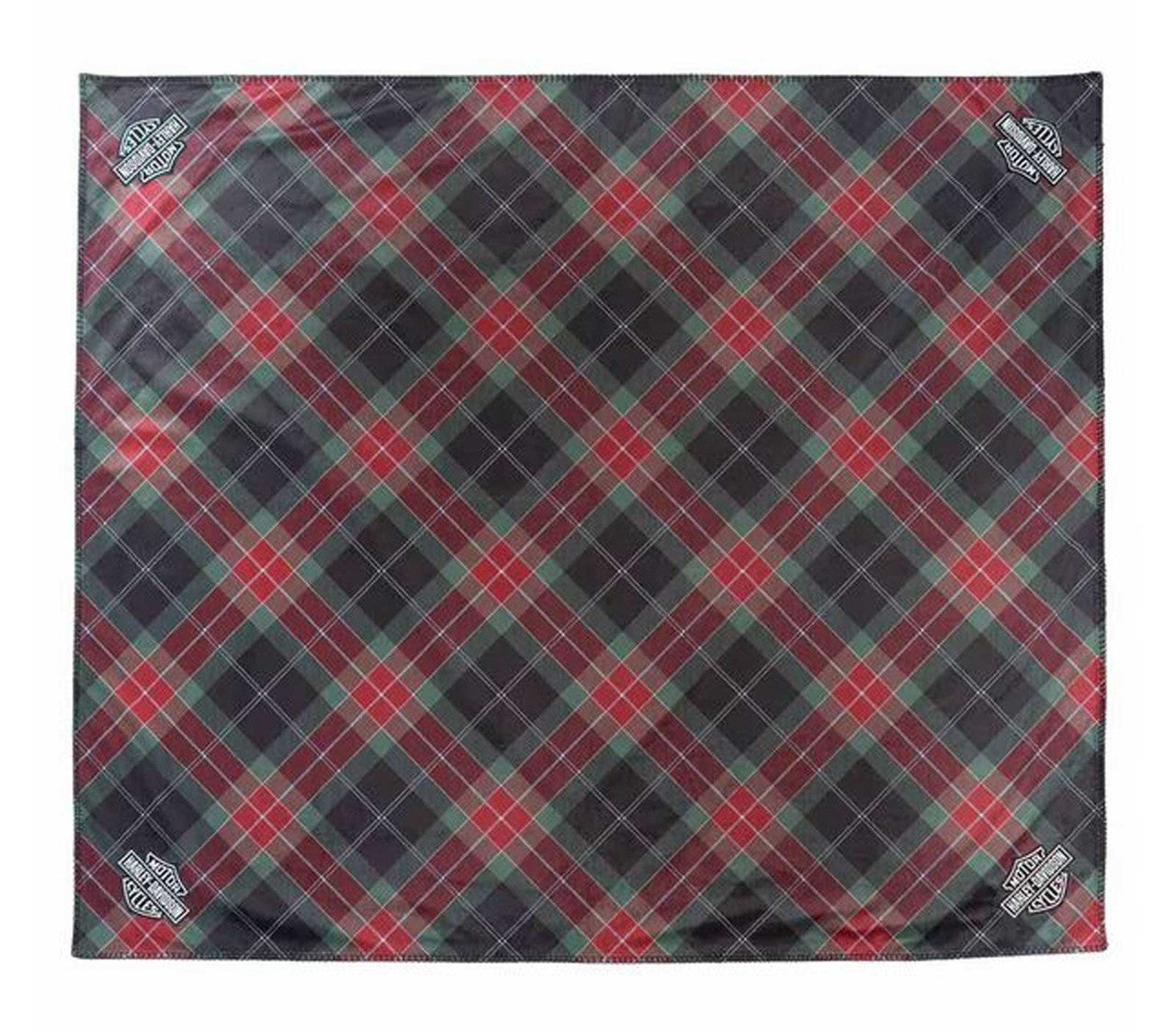 Couverture polaire à carreaux brodée H-D® avec logo B&S - HDX-99353