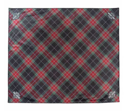 Couverture polaire à carreaux brodée H-D® avec logo B&S - HDX-99353