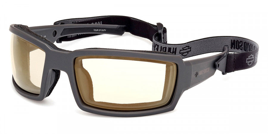 Lunettes de moto H-D® Tour of Duty pour homme, modèle jaune à réglage de la luminosité - Noires (HZ0009-20J)