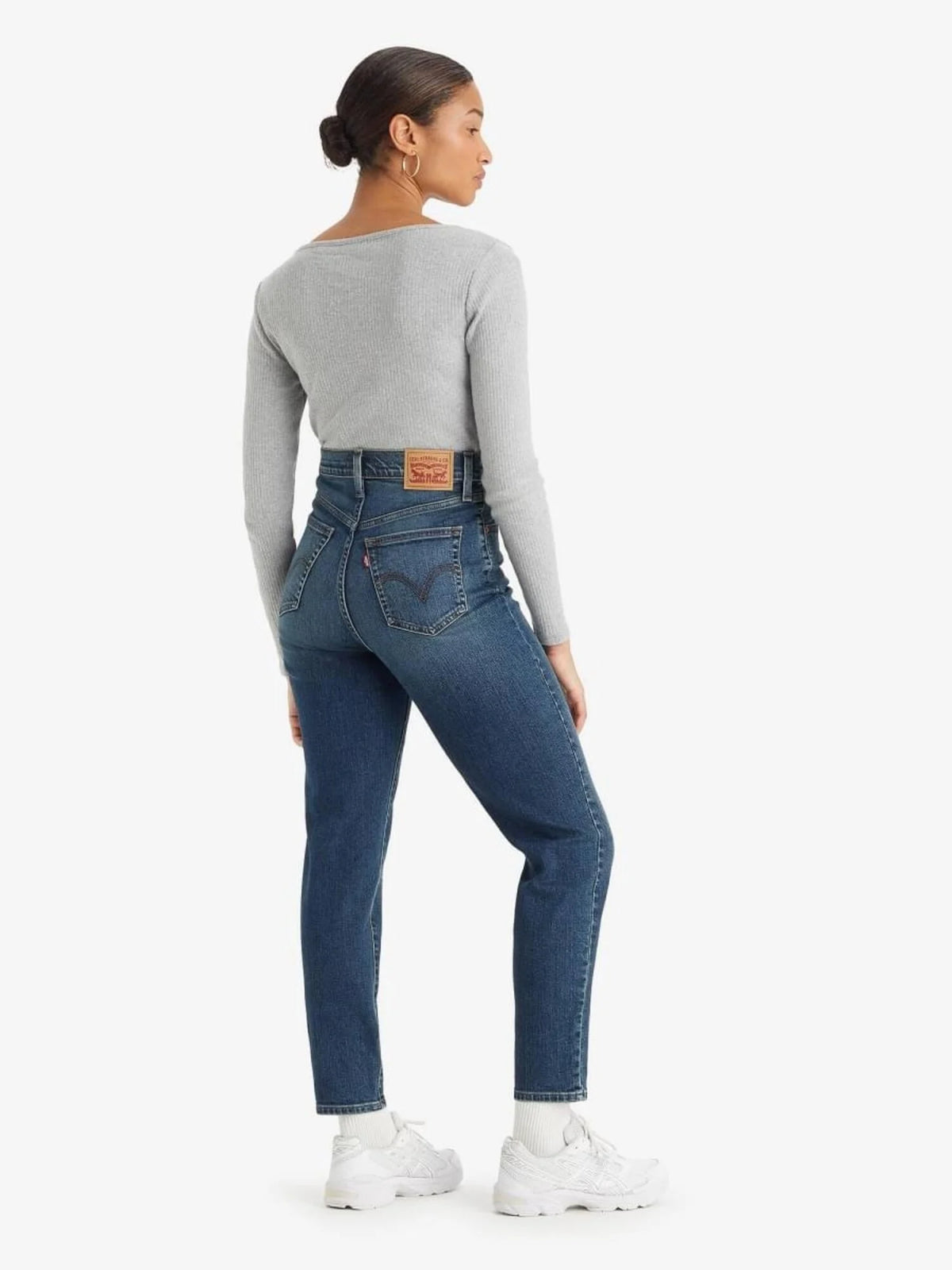 Jean Levi's Mom Jean foncé pour femme - 26986-0049