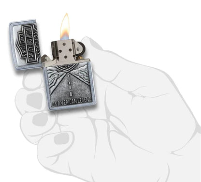HD STREET CHROME EMBLEM ZIPPO - 20229