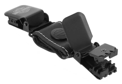 Clips de bottes en cuir pour hommes H-D® avec logo gravé B&S – Noir (MAU400/08)