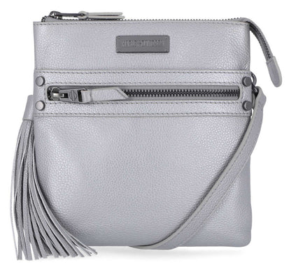 Sac bandoulière classique en cuir pour femme Harley-Davidson® - Argent métallisé - MHW005
