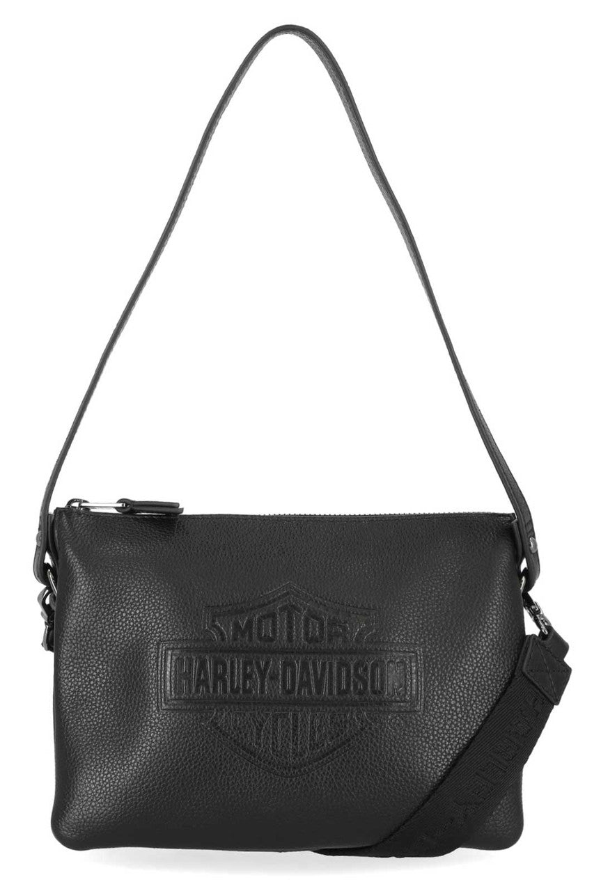 Sac à bandoulière  Rebel Pebble B&S pour femme - Noir (MHW060-Black)