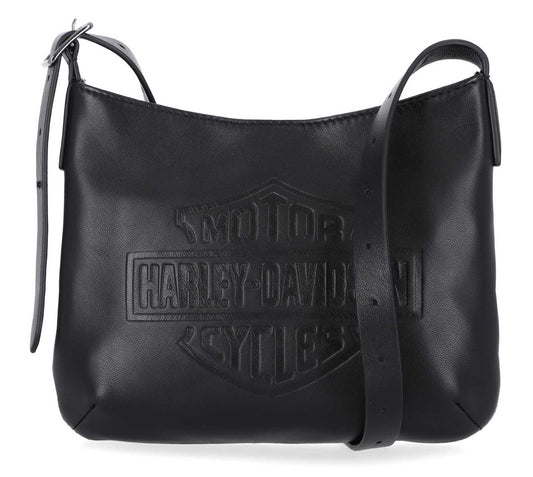 Sac bandoulière en cuir noir Harley-Davidson® pour femme - MHW099