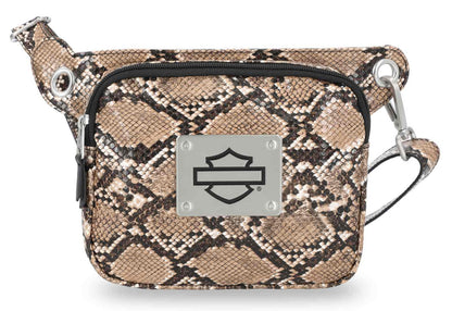 Sac banane ajustable Harley-Davidson® pour femme, imprimé python - MHW185