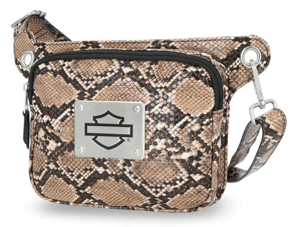 Sac banane ajustable Harley-Davidson® pour femme, imprimé python - MHW185