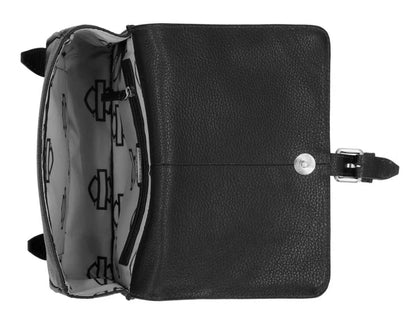 Sac à dos H-D® Core Stud B&S pour femme, en cuir véritable noir - MHW214/08