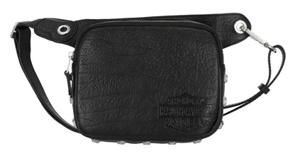 Sac banane réglable en cuir véritable à clous hexagonaux Harley-Davidson® pour femme - MHW223/08