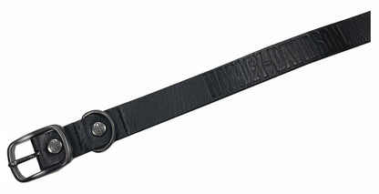 Collier pour animaux de compagnie ajustable en cuir - MPC200-BLACK