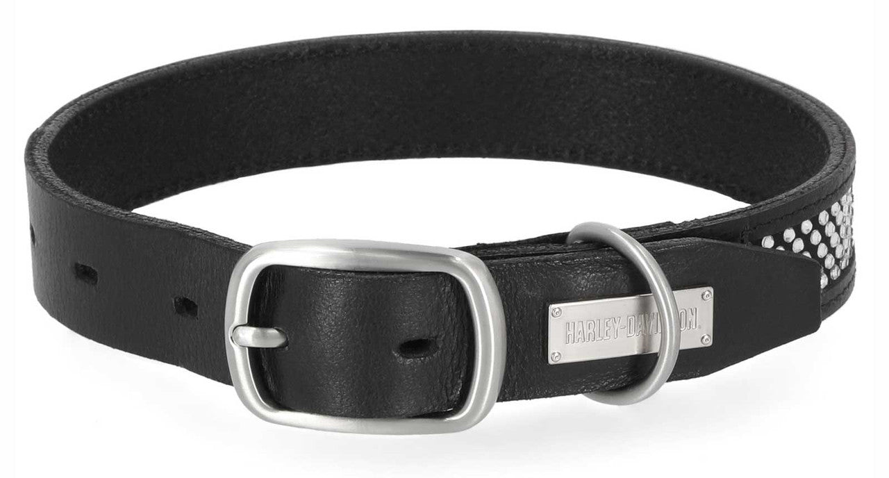 Collier pour animaux de compagnie ajustable H-D® en cuir - MPC261/08