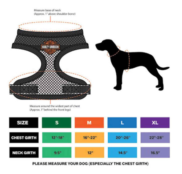 Harnais pour chien avec logo Harley-Davidson® B&S - MPC263/08