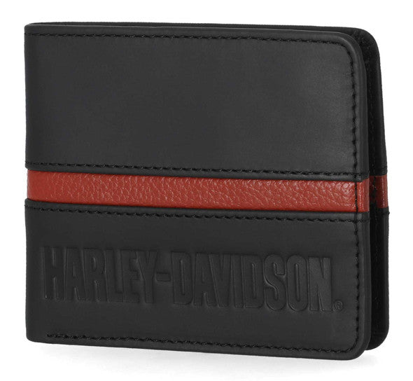 Portefeuille en cuir à deux volets Harley-Davidson® pour homme - MWM087/08