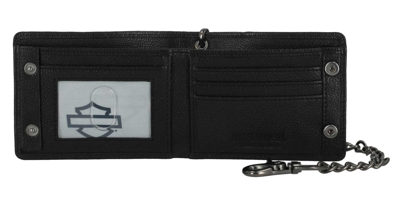 Portefeuille à chaîne en cuir Harley-Davidson® pour homme - MWM116/08