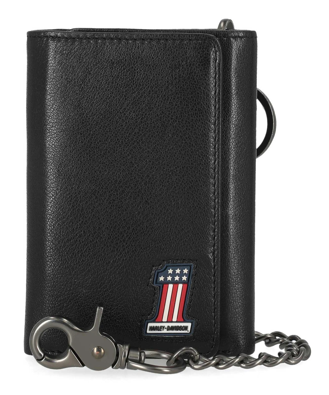 Portefeuille à chaîne Harley-Davidson® pour homme, modèle n° 1 RWB, en cuir véritable - MWM122/08