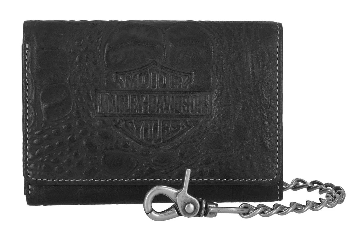 Portefeuille Harley-Davidson® pour homme, modèle Croco B&S - MWM126/08
