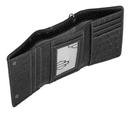 Portefeuille Harley-Davidson® pour homme, modèle Croco B&S - MWM126/08