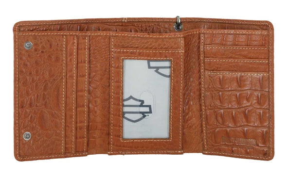 Portefeuille Harley-Davidson® pour homme, modèle Croco B&S - MWM126/35